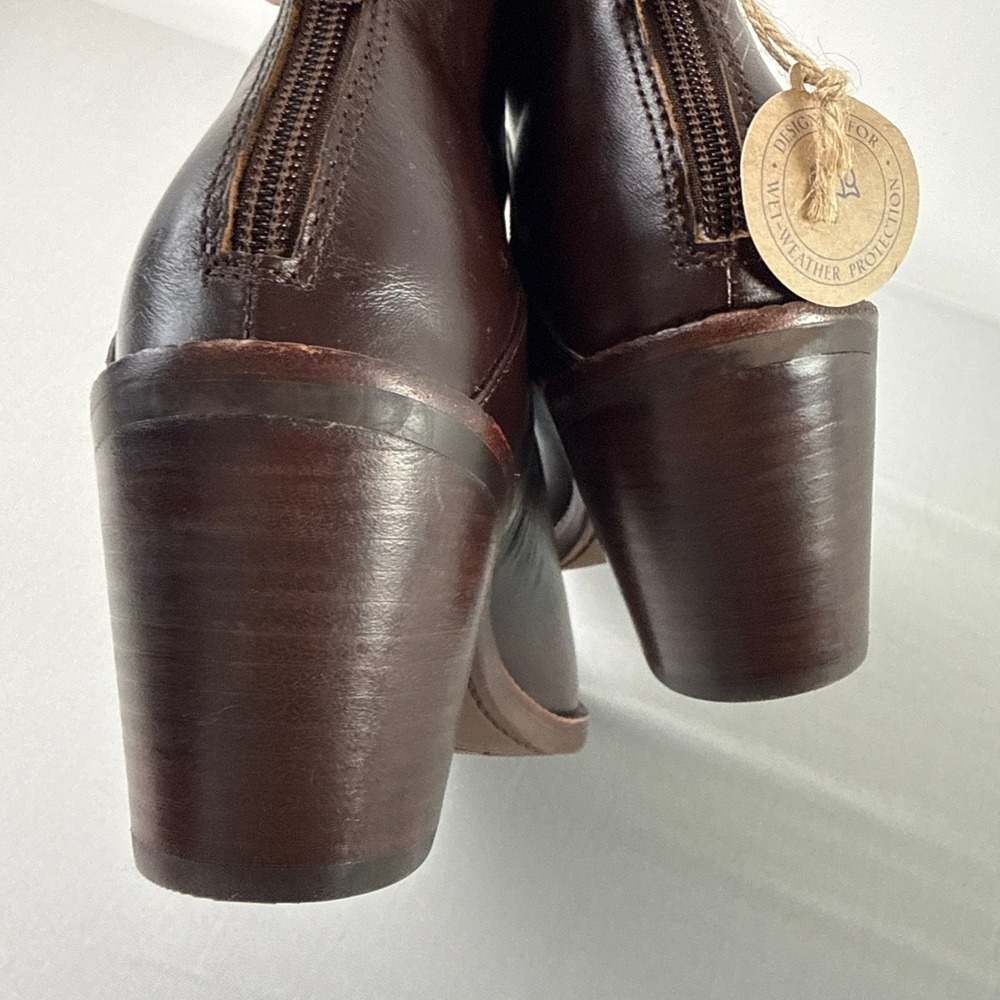 Sofft Aqua Marley Waterproof Leather Ankle Boots Womens 9M NWT Chocolate Brown - Picture 16 of 16